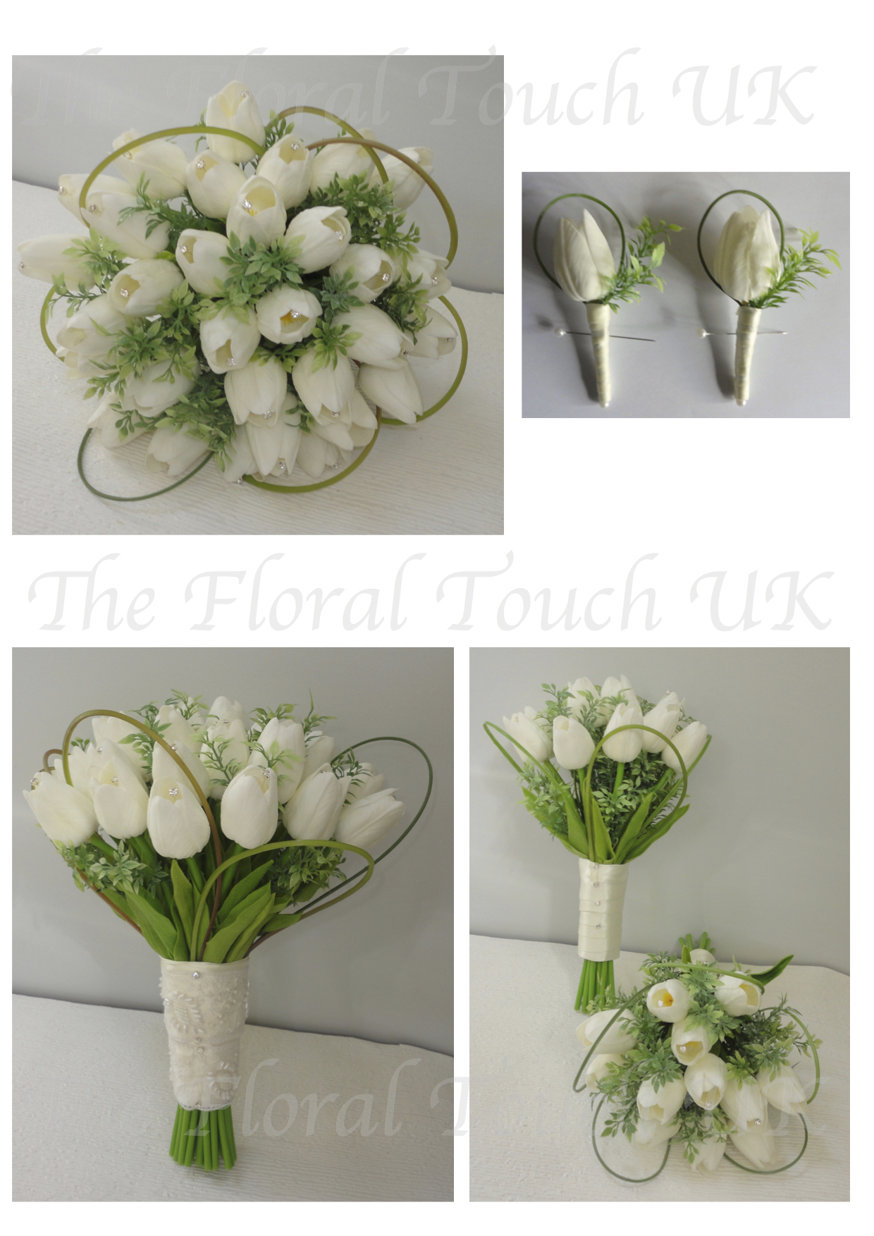 THE FLORAL TOUCH UK Silk Wedding Flowers Silk Bouquets